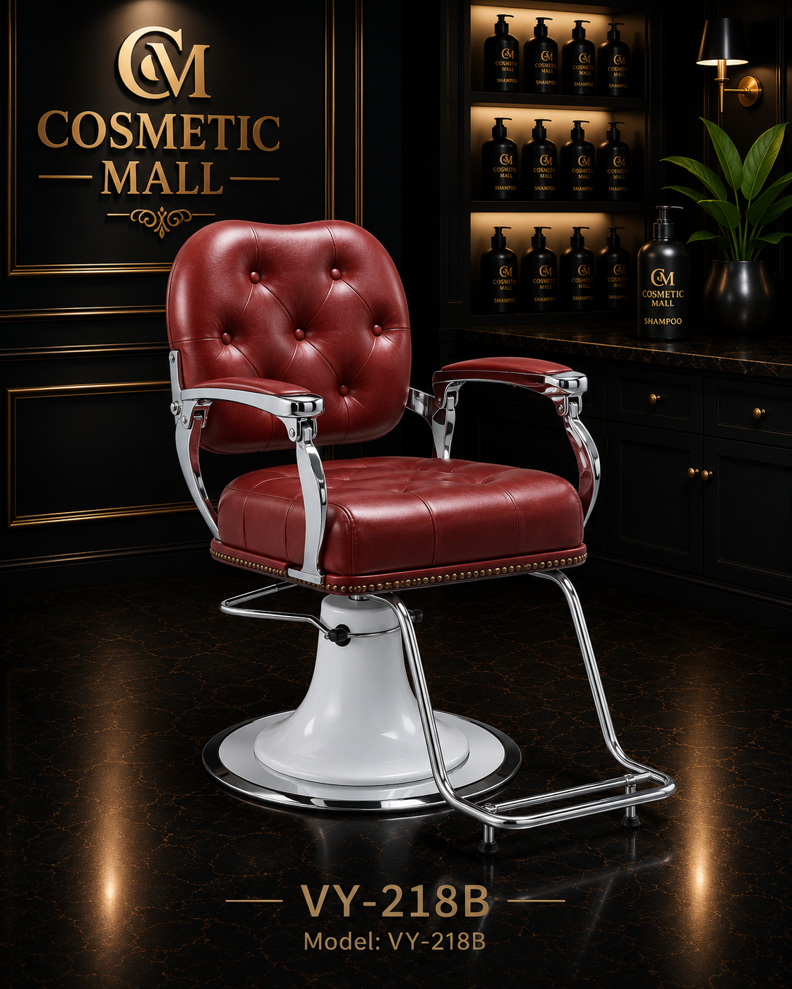 VY-218B Premium Vintage Hydraulic Salon Styling Chair