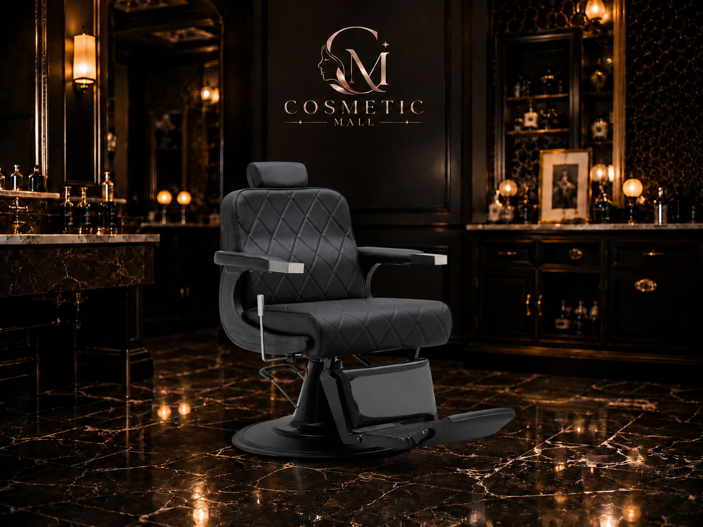 Perfect Active Professional  Salon Barber Chair Black