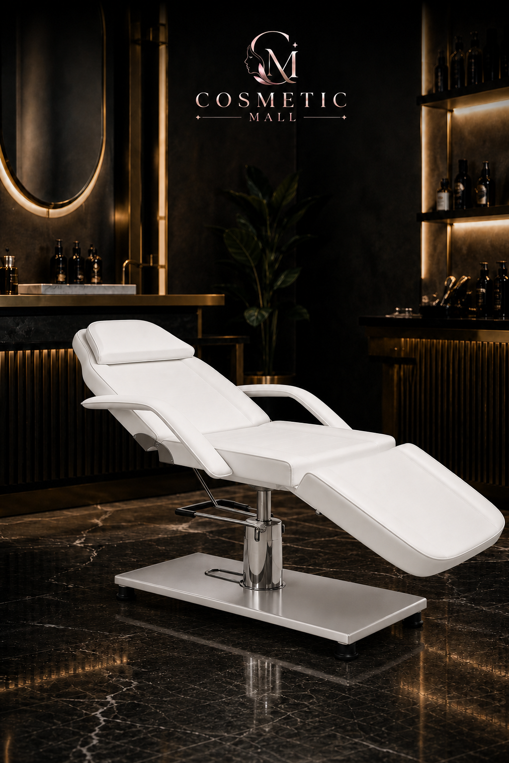 Adjustable Hydraulic Massage Bed White