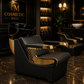 Luxury Shampoo Backwash Unit – Gold Mesh Edition