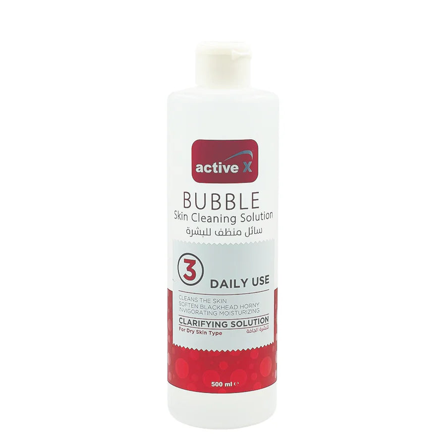 ActiveX Bubble Skin Clarifying Solution 500ml – HydraFacial & Bubble Facial Machine Treatment for Normal, Oily & Dry Skin