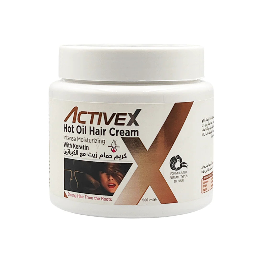 ActiveX Hot Oil Hair Cream 1000 Ml / 500 ml - Keratin , Nourishing and Repairing