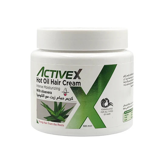 ActiveX Hot Oil Hair Cream 1000 Ml / 500 ml - Aloe Vera (New)