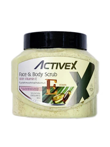 ActiveX Face & Body Scrub 500ml - Vitamin E