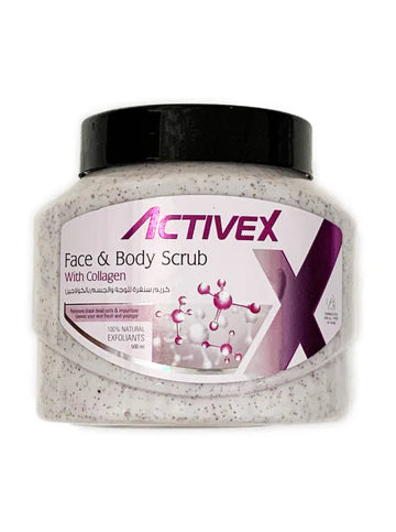 ActiveX Face & Body Scrub 500ml - Collagen