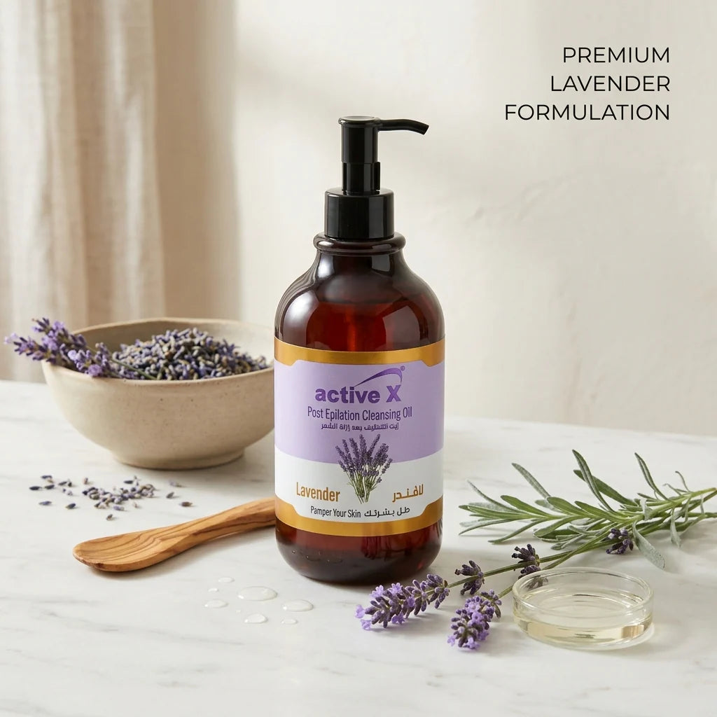 ActiveX Post Epilation Cleansing Oil 500ml - Wax Residue Remover & Skin Soothing Oil