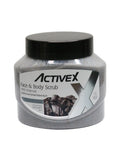 ActiveX Face & Body Scrub 500ml - Charcoal