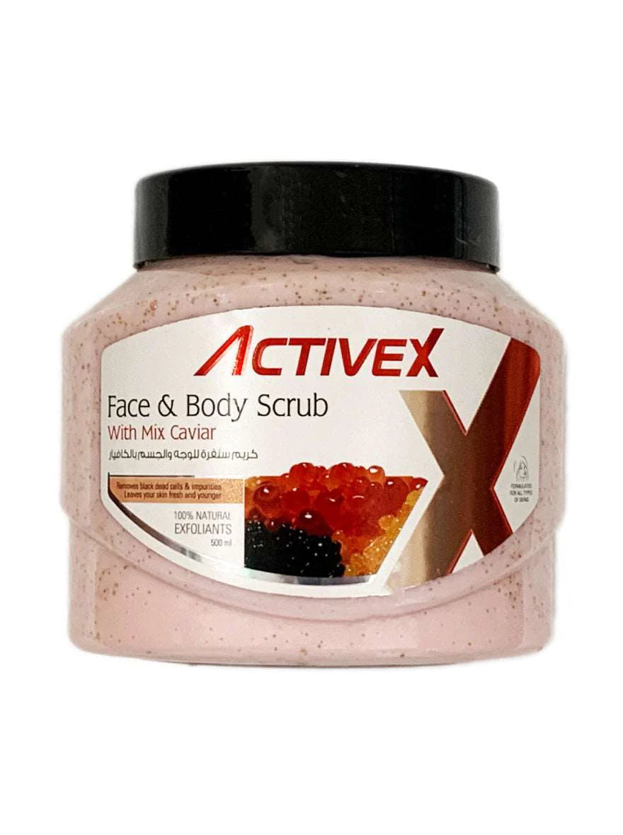 ActiveX Face & Body Scrub 500ml - Mix Caviar