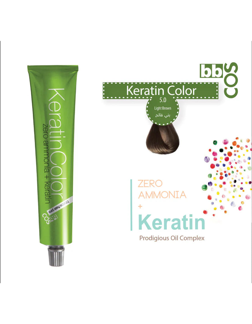 Keratin Hair Color 100 ml 5.0