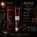 POSA Professional Hair Color Cream 5/07 – Medium Tobacco Brown (100ml)