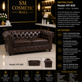 MT-830 Luxury Chesterfield Salon Waiting Sofa