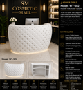 WT-S02 Luxury Tufted Salon Cashier & Reception Desk