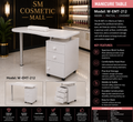 W-EMT-212 Professional Manicure Table with 3-Drawer Storage