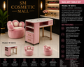 W-E014 Luxury Nail Art Table Set with Storage & Flower Chair