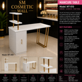 MT-010 Luxury Manicure Table with Storage Cabinet & Display Shelves