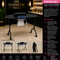 W-EMT-020FBM Portable Manicure Table with Built-In Dust Collector