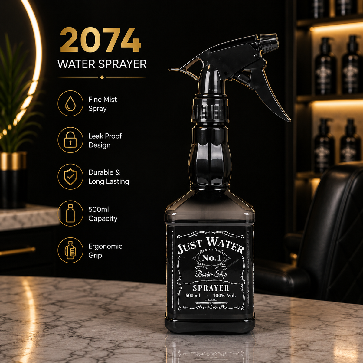 2074 Professional Barber Water Sprayer Bottle – 500ml