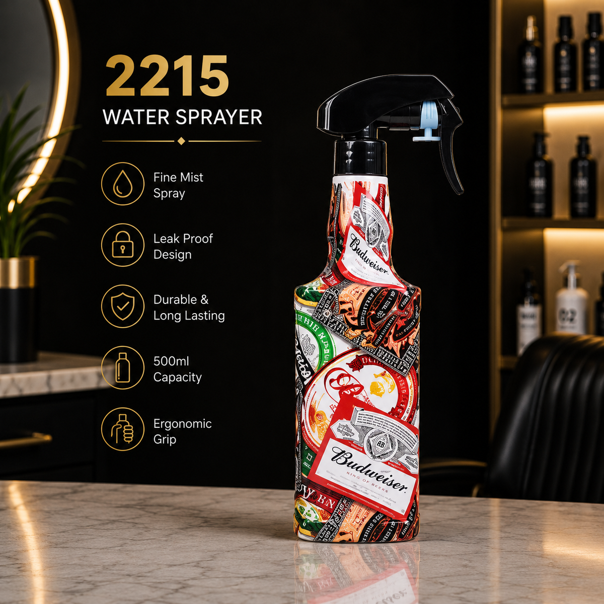 2215 Professional Barber Water Sprayer Bottle – 500ml