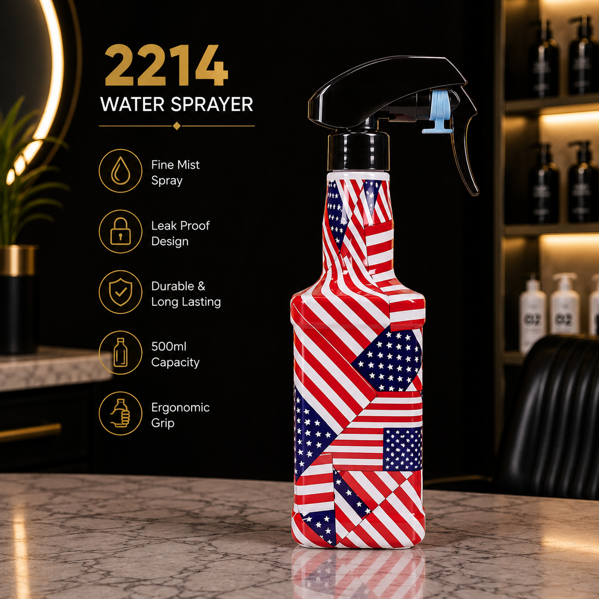 2214 Professional Barber Water Sprayer Bottle – 500ml