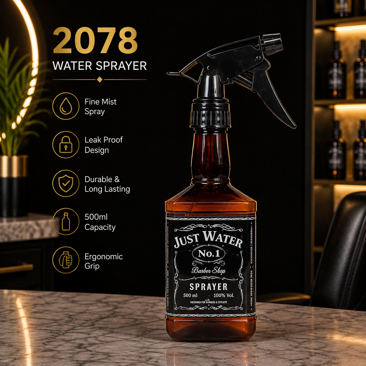 2078 Professional Barber Water Sprayer Bottle – 500ml