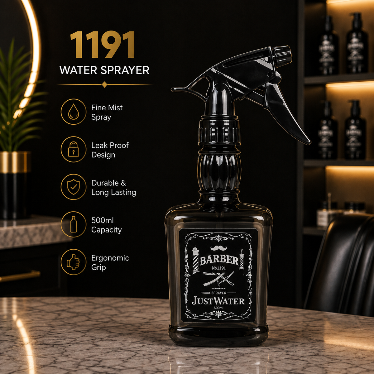 1191 Professional Barber Water Sprayer Bottle – 500ml