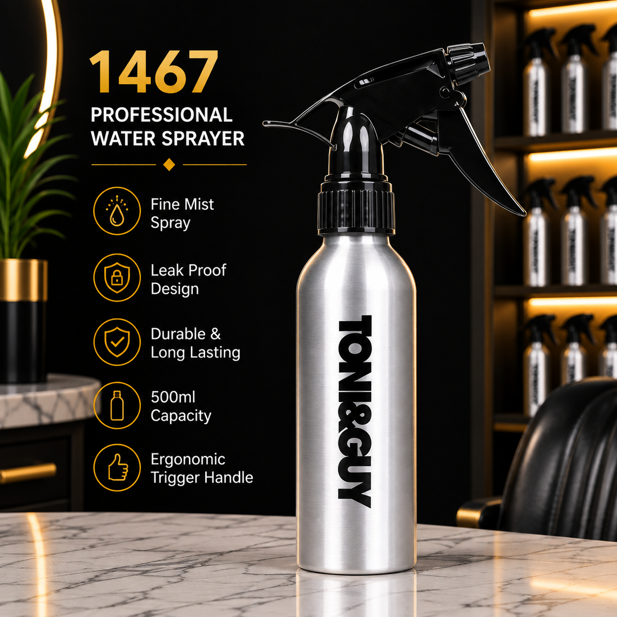 1467 TONI&GUY Professional Water Sprayer Bottle – 500ml