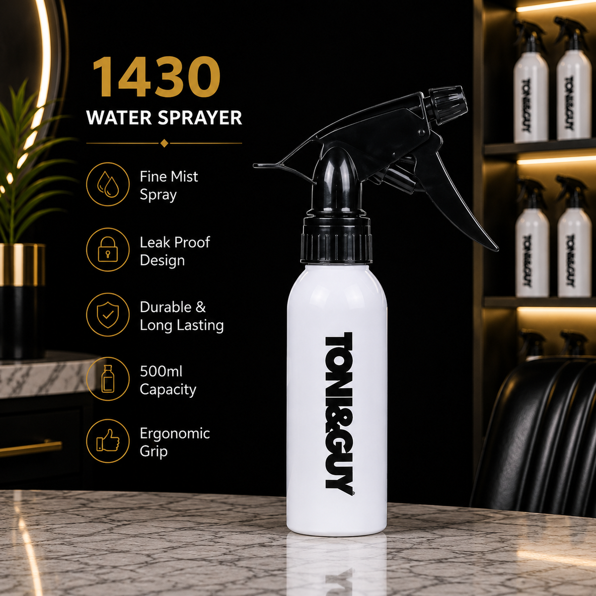 1430 TONI&GUY Professional Water Sprayer Bottle – 500ml