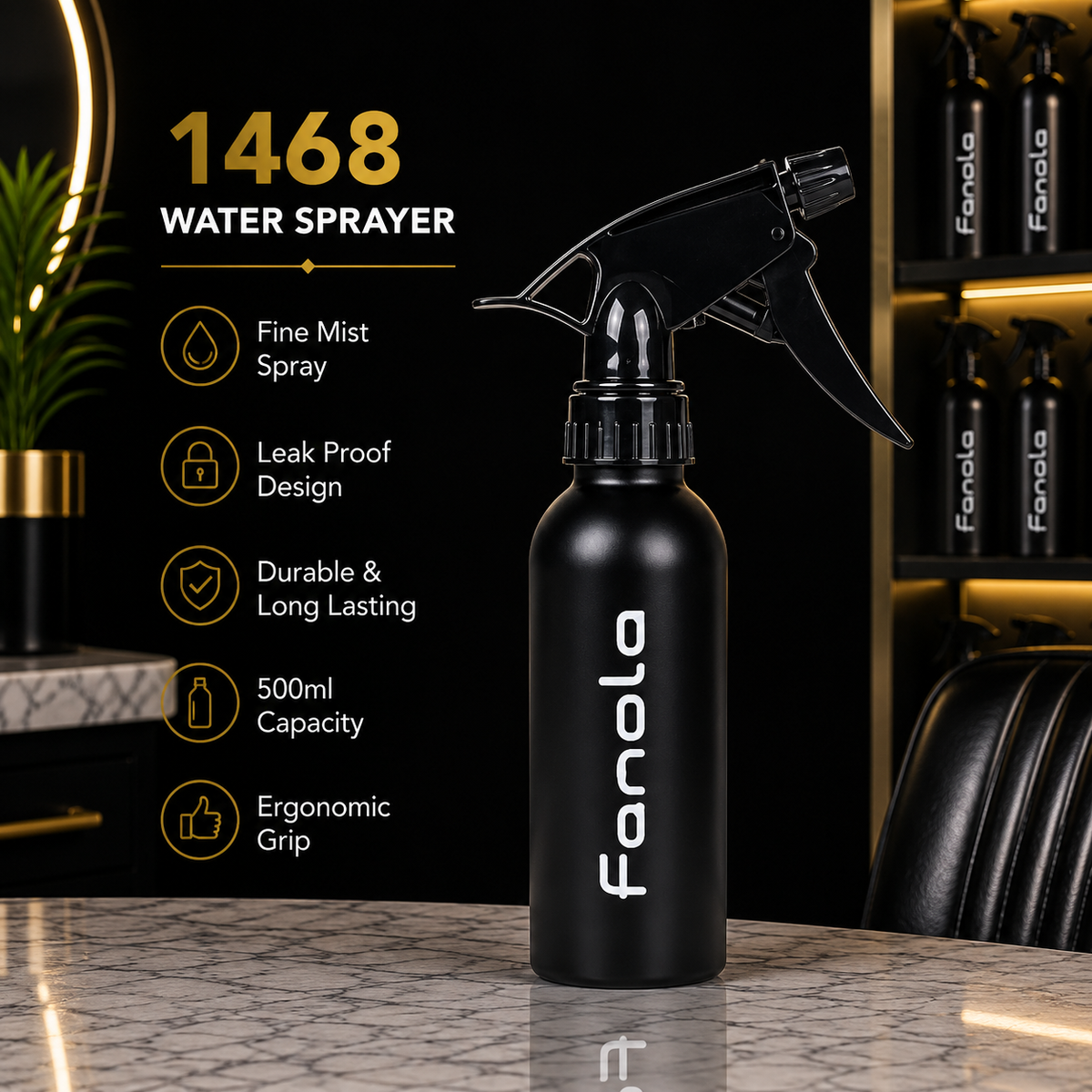 1468 Fanola Professional Water Sprayer Bottle – 500ml