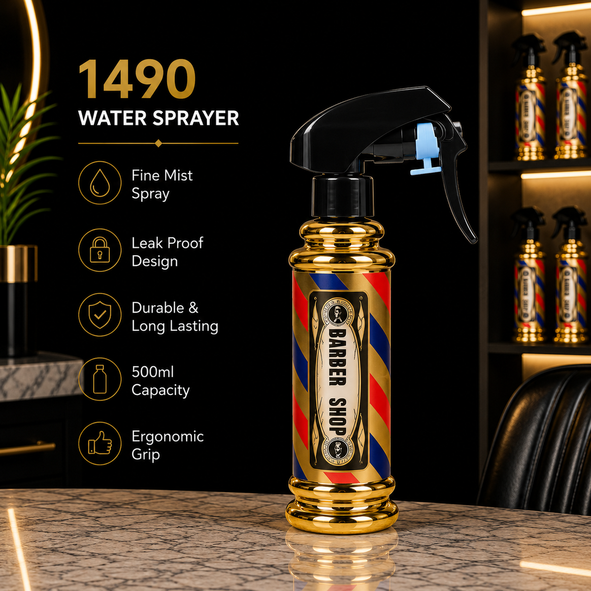 1490 Professional Barber Water Sprayer Bottle – 500ml