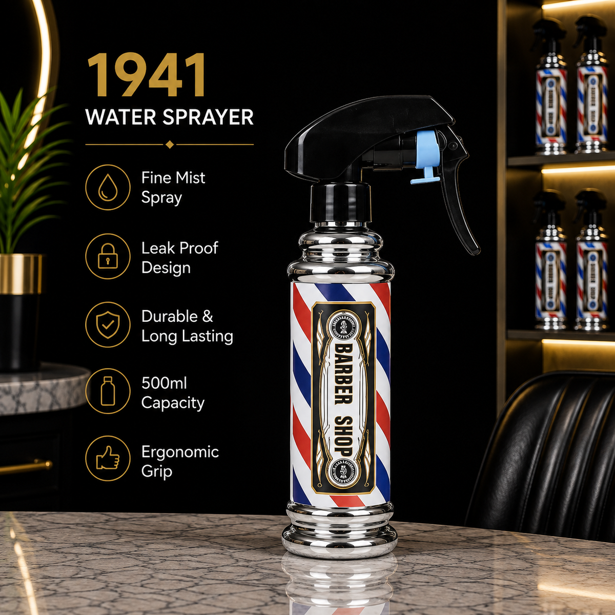 1941 Professional Barber Water Sprayer Bottle – 500ml