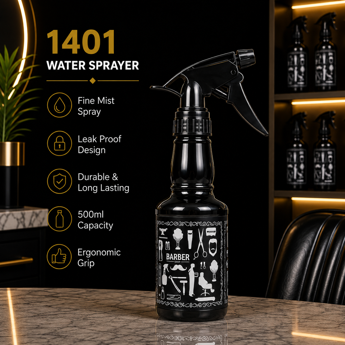 1401 Professional Barber Water Sprayer Bottle – 500ml