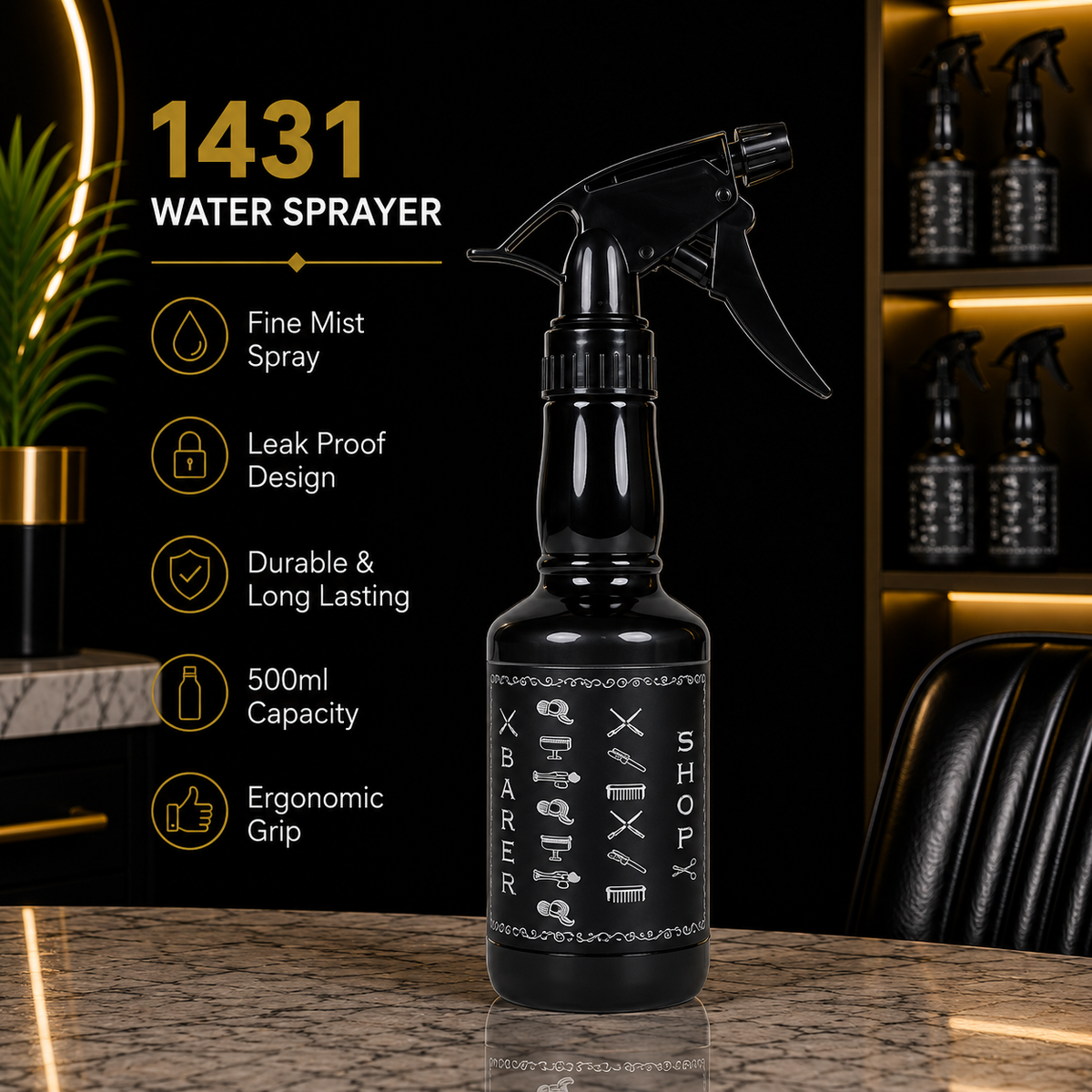 1431 Professional Barber Water Sprayer Bottle – 500ml