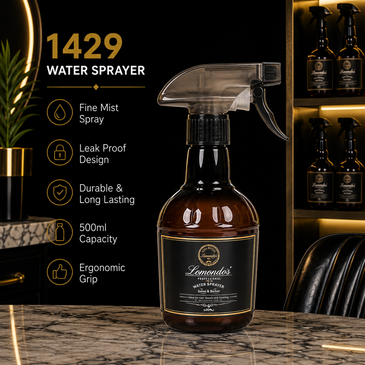 1429 Professional Salon & Barber Water Sprayer Bottle – 500ml