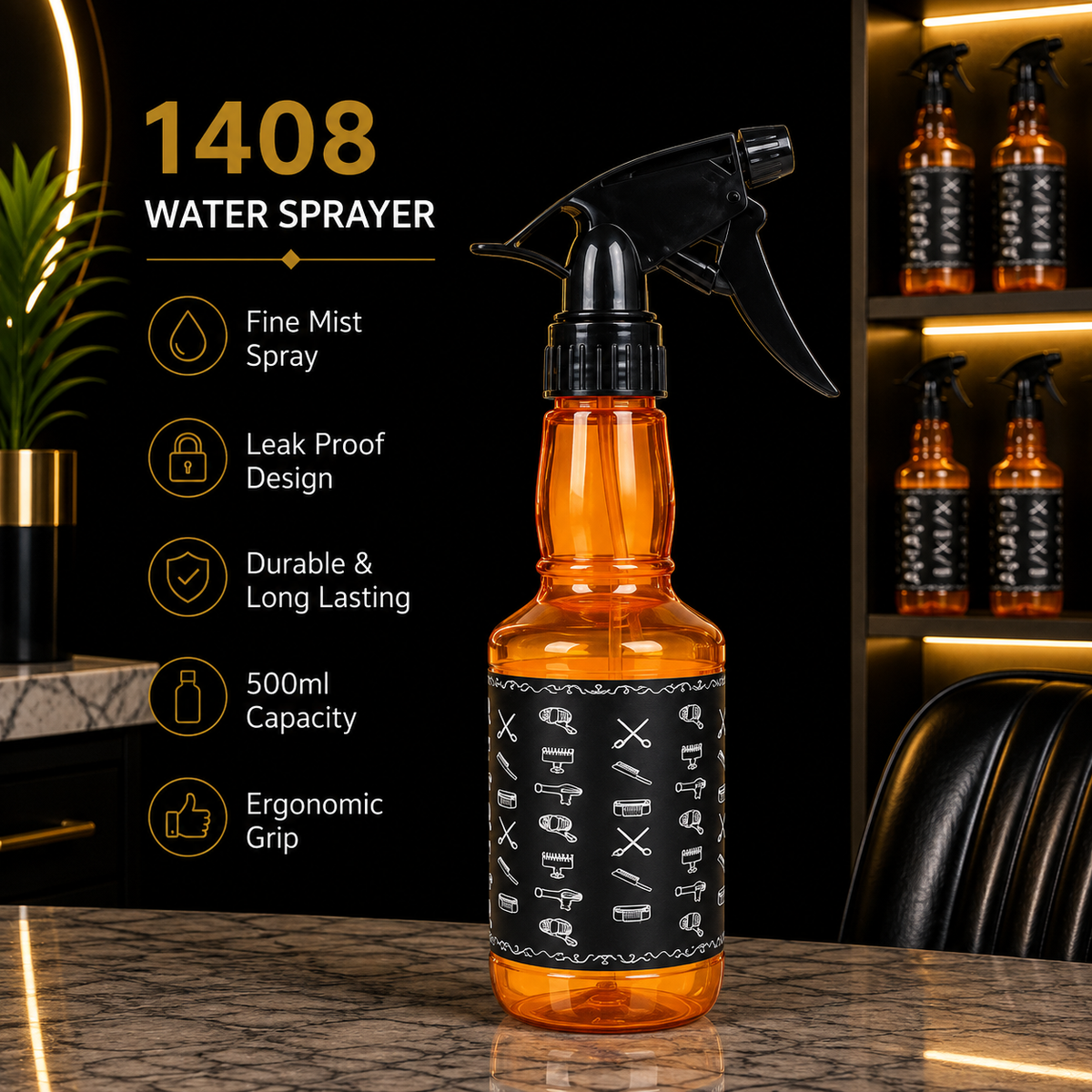 1408 Professional Barber Water Sprayer Bottle – 500ml