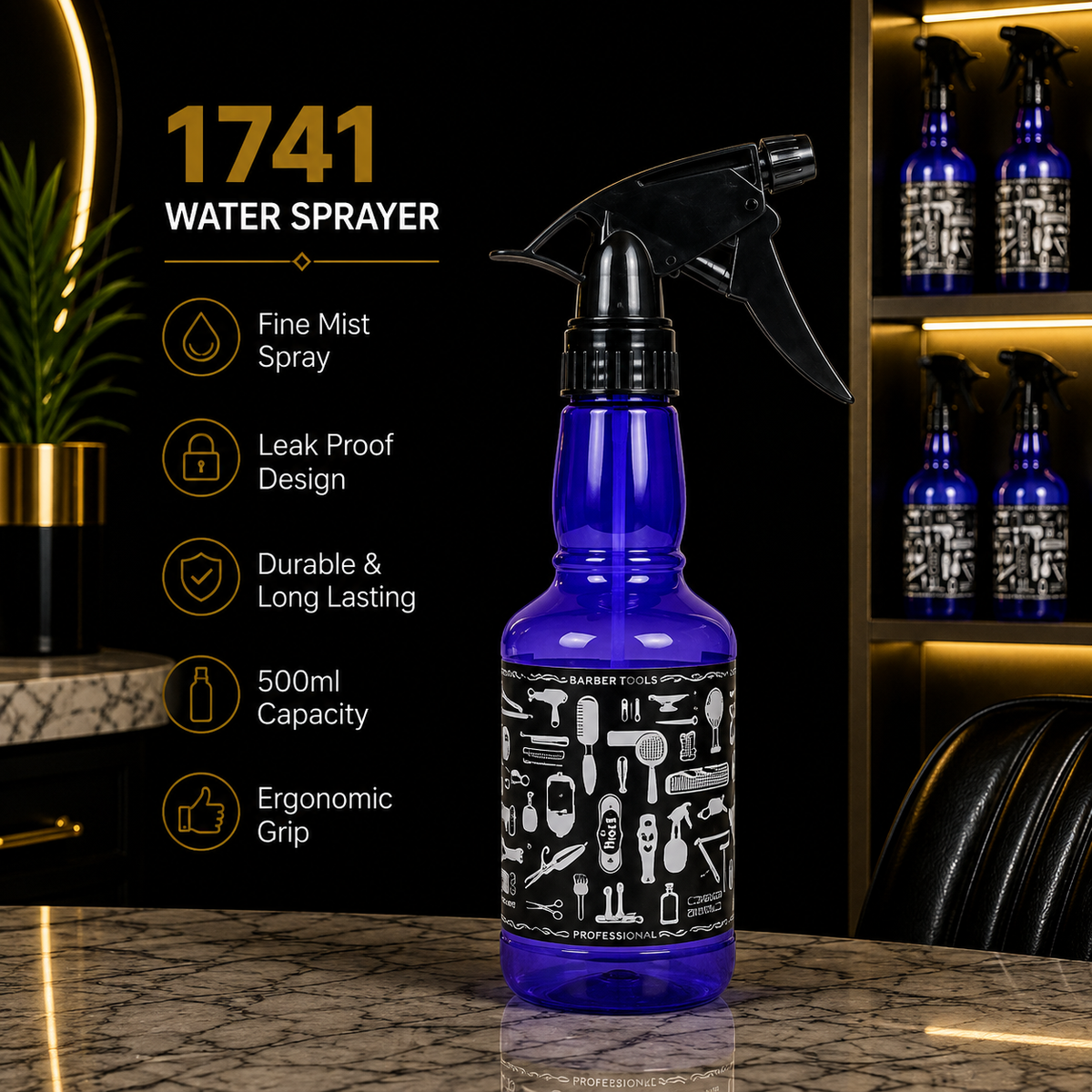 1741 Professional Barber Water Sprayer Bottle – 500ml