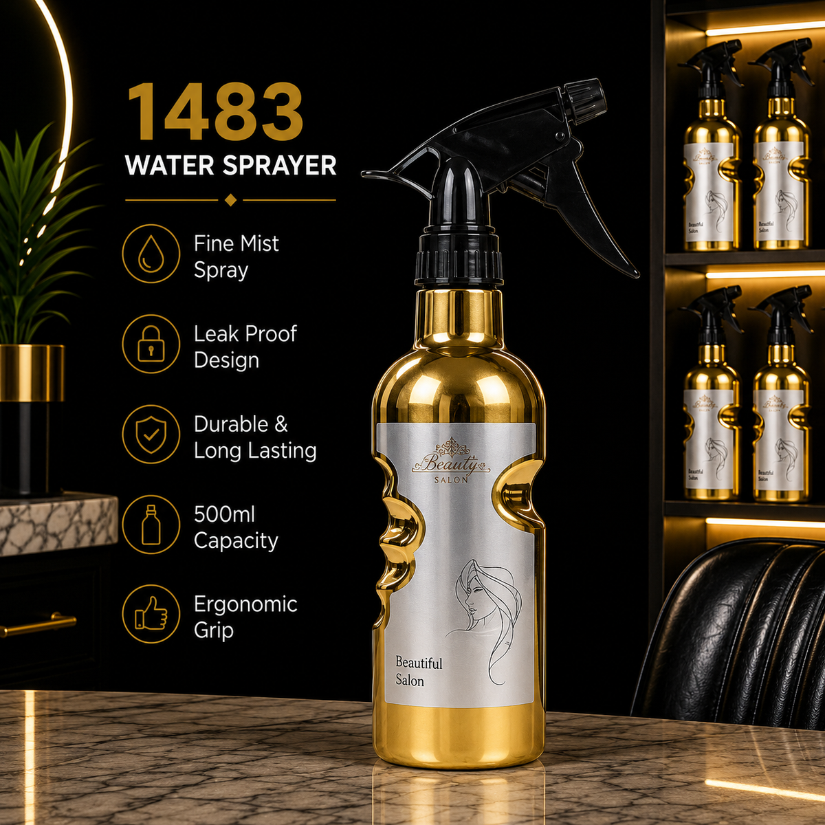 1483 Professional Beauty Salon Water Sprayer Bottle – 500ml