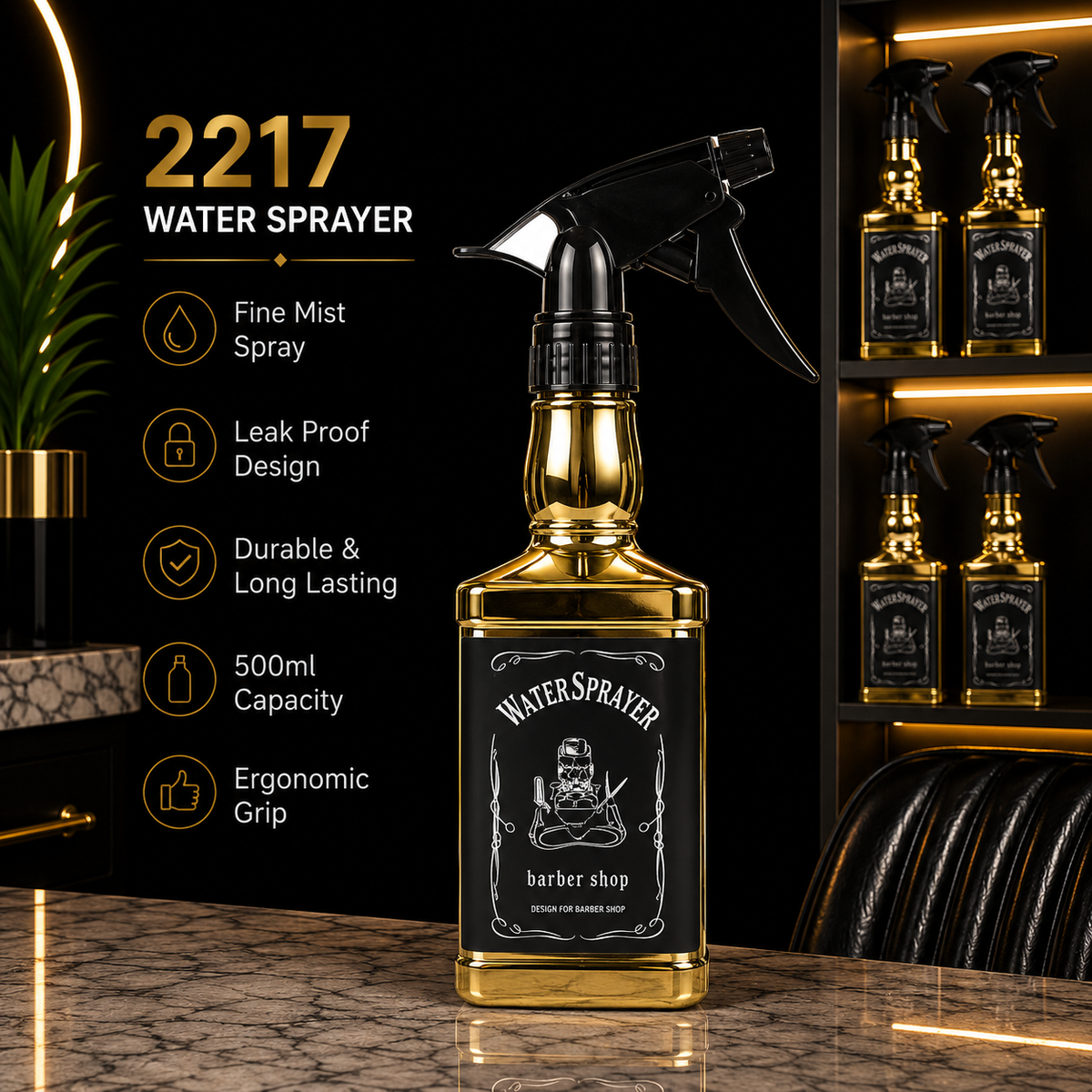 2217 Professional Barber Water Sprayer Bottle – 500ml