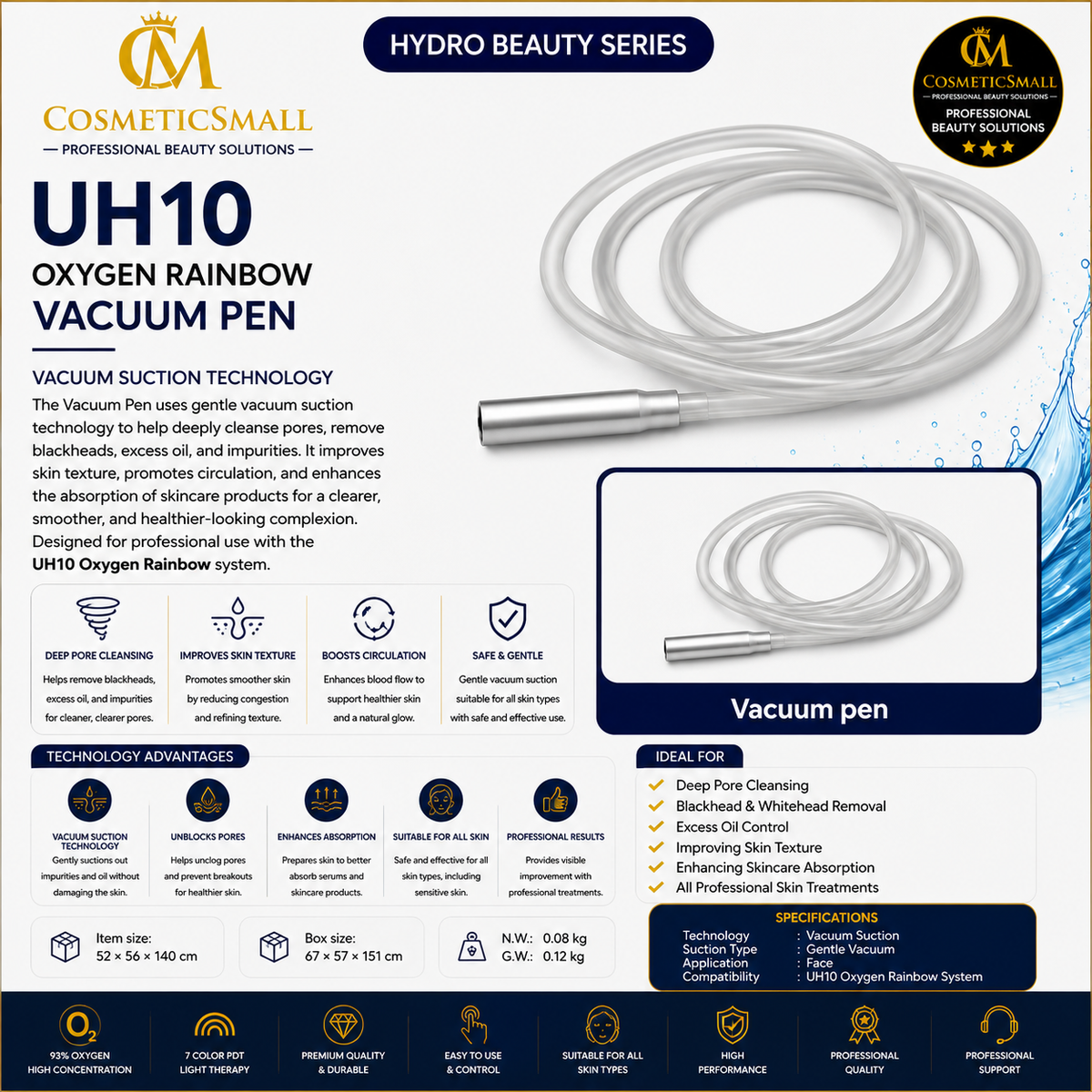 UH10 Oxygen Rainbow 13-in-1 Professional Oxygen Beauty System
