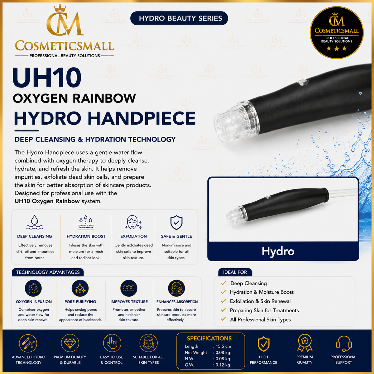UH10 Oxygen Rainbow 13-in-1 Professional Oxygen Beauty System