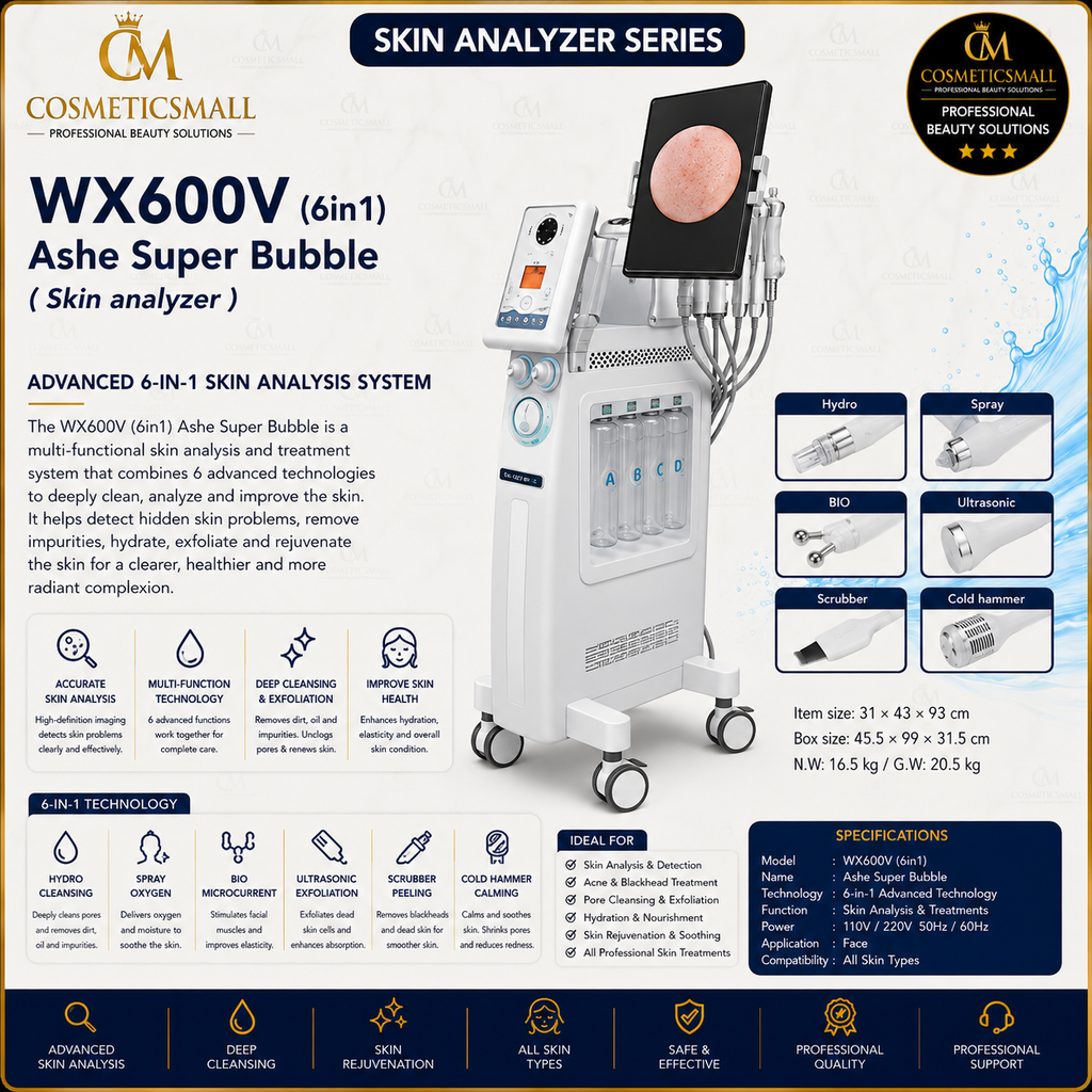 WX600V 6-in-1 Ashe Super Bubble Skin Analyzer