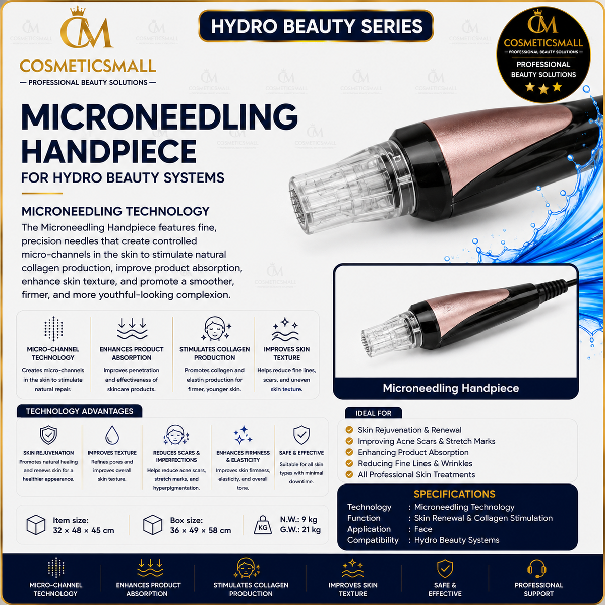E08 (8-in-1) Black Swan Hydro Beauty Machine