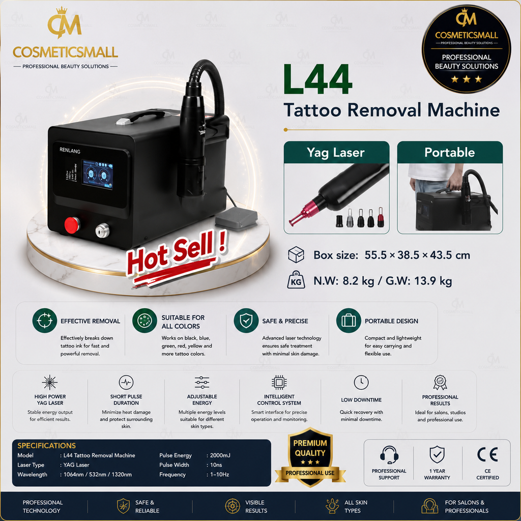 L44 YAG Laser Tattoo Removal Machine – Portable Multi-Wavelength Laser