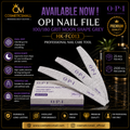 OPI Nail File 100/180 Grit Moon Shape Grey – HK-FC013 | 25 Pcs Pack