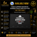 Hair Clippers Magnetic Barber Tools Non-Slip Pad Black & White – HK-YMY1009