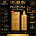 Keratine Queen Collagen Gold Moisture Repair Shampoo 800ml