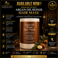 Keratine Queen Argan Oil Repair Hair Mask 500ml – Nourishing & Repairing Treatment for Dry & Damaged Hair