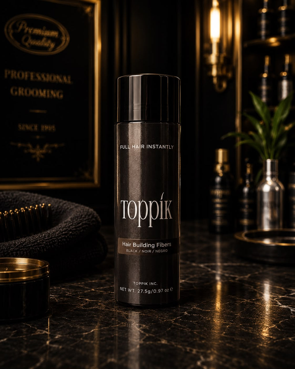 Toppik Hair Building Fibers – Instant Hair Thickening Fibers Black | 27.5g