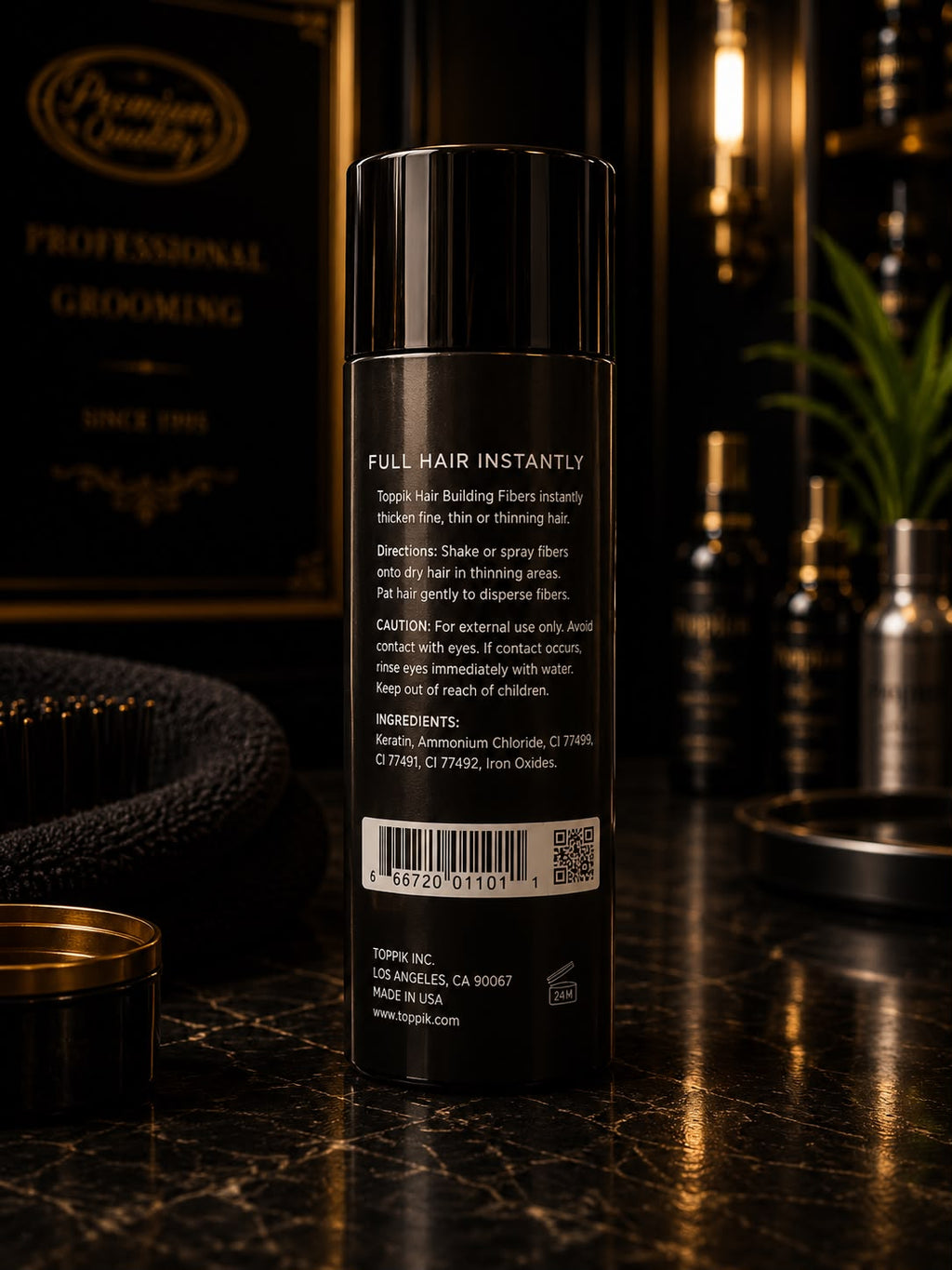 Toppik Hair Building Fibers – Instant Hair Thickening Fibers Black | 27.5g