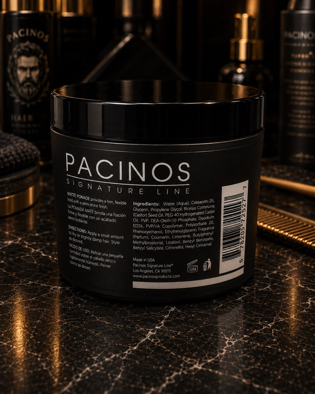 PacinOS Signature Line Matt Pomade – Firm Flexible Hold & Semi-Shine Finish | 118ml
