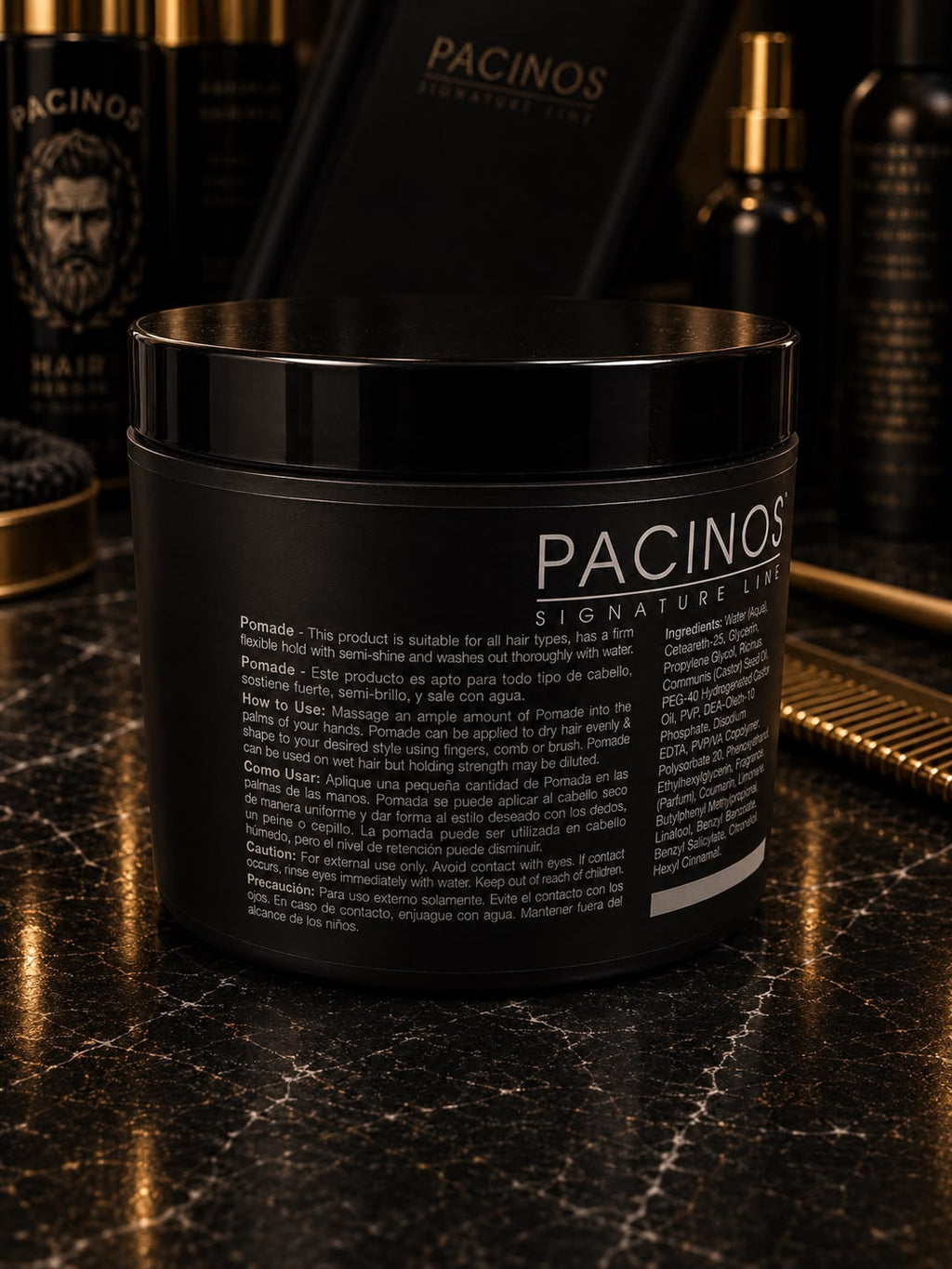 PacinOS Signature Line Matt Pomade – Firm Flexible Hold & Semi-Shine Finish | 118ml